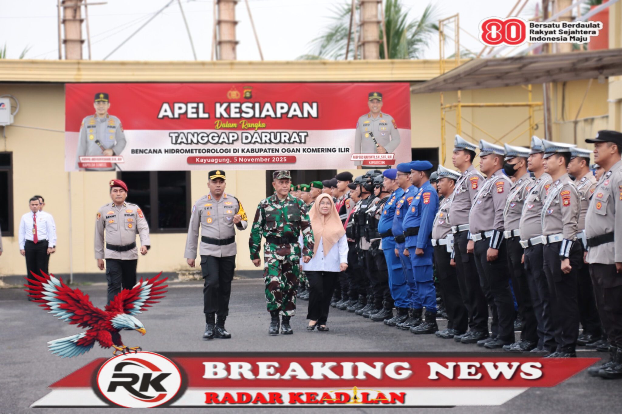 Polres OKI Siaga Hadapi Bencana Hidrometeorologi: 8 Instruksi Kapolri Jadi Pedoman