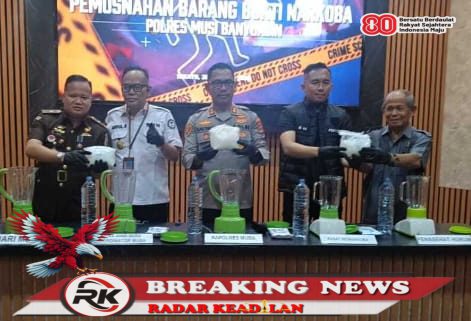 Polres Muba dan BNN Bersatu Padamkan Peredaran Narkoba: Ribuan Gram Sabu Dimusnahkan!