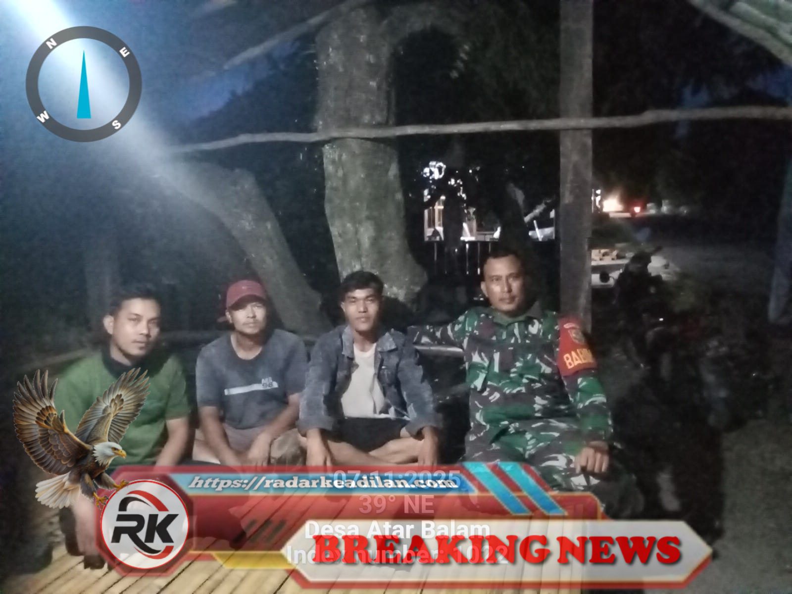 TNI Tingkatkan Patroli Malam, Jaga Kamtibmas Desa Atar Balam