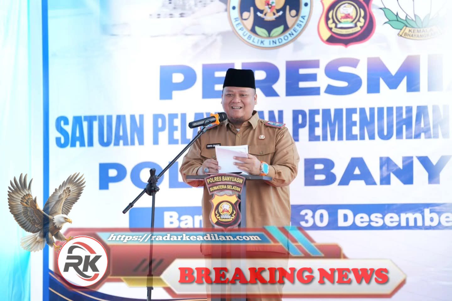 Resmi Beroperasi! Gedung SPPG I Polres Banyuasin Siap Dorong Program Makan Bergizi Gratis di Banyuasin