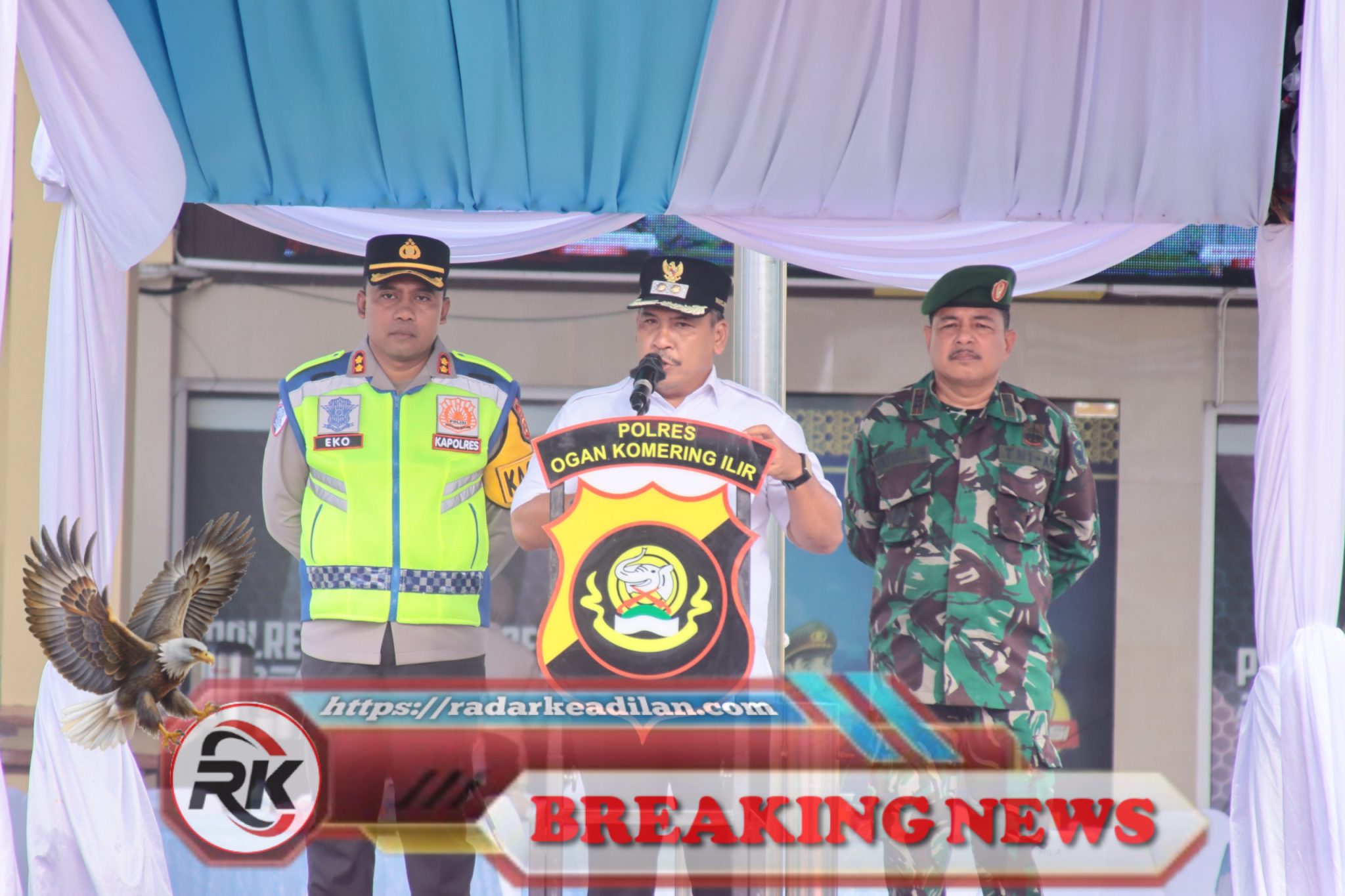 Apel Pengamanan Malam Tahun Baru 2026 Digelar di Lapangan Polres OKI; Sinergi Antarinstansi Ditekankan untuk Keamanan Bersama