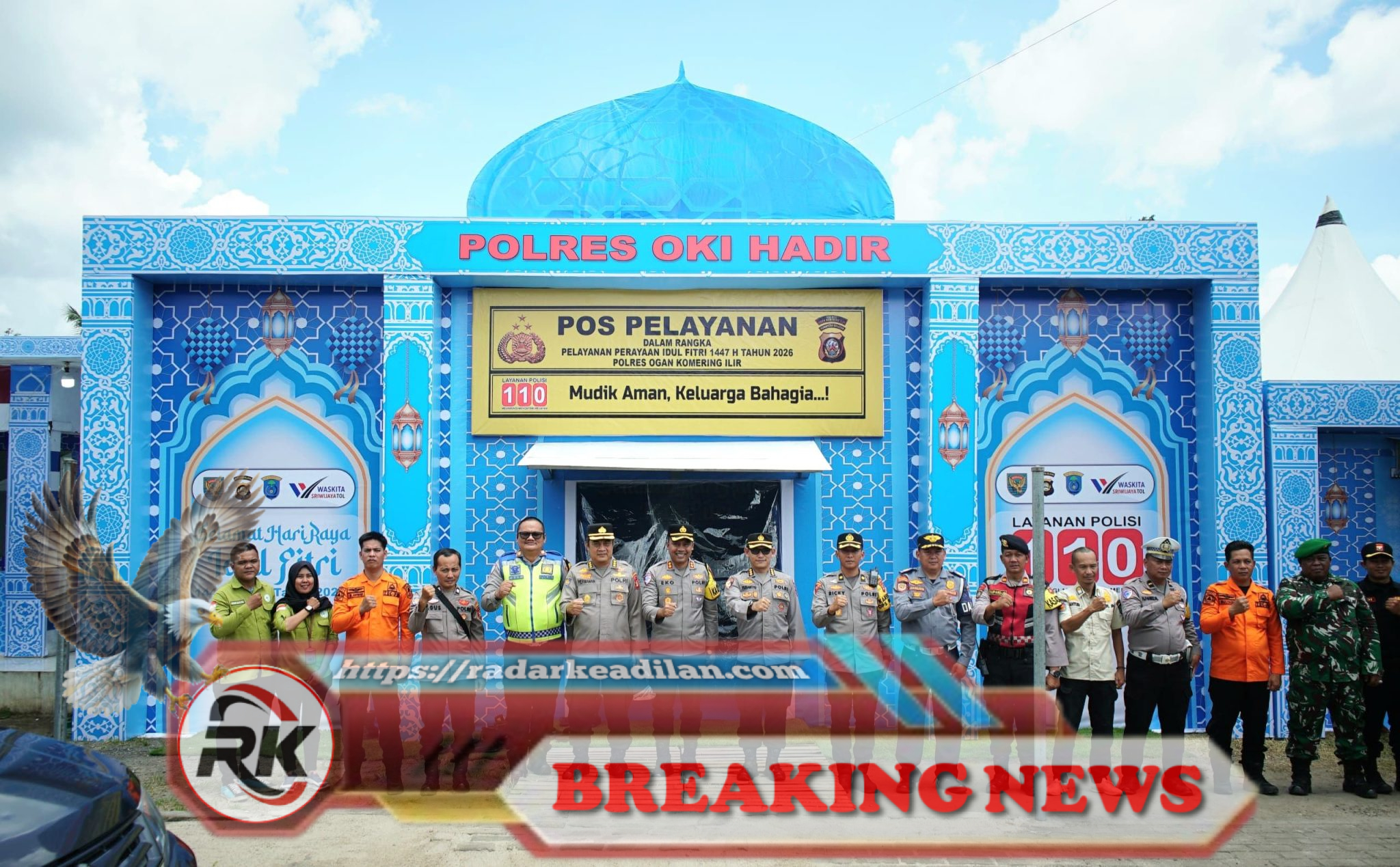 Pamatwil Polda Sumsel Tinjau Kesiapan Pengamanan Operasi Ketupat 2026 di Ogan Komering Ilir