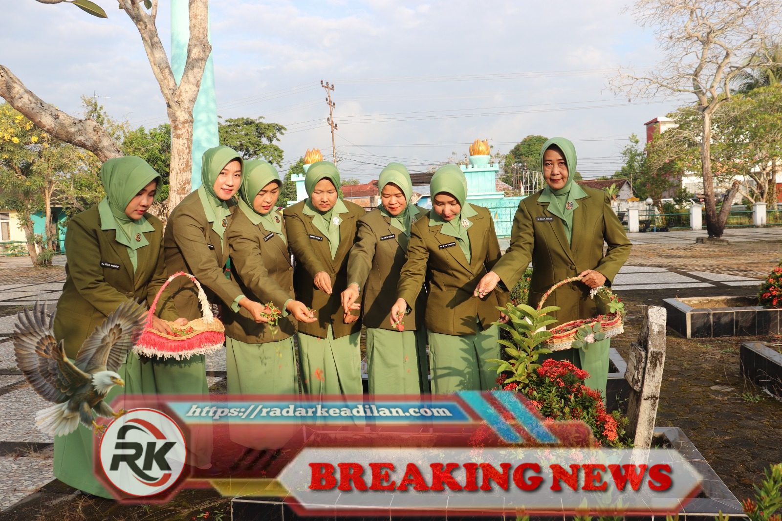 Persit Kartika Chandra Kirana HUT Ke-80 Wujudkan Semangat Nasionalisme Melalui Ziarah Makam Pahlawan
