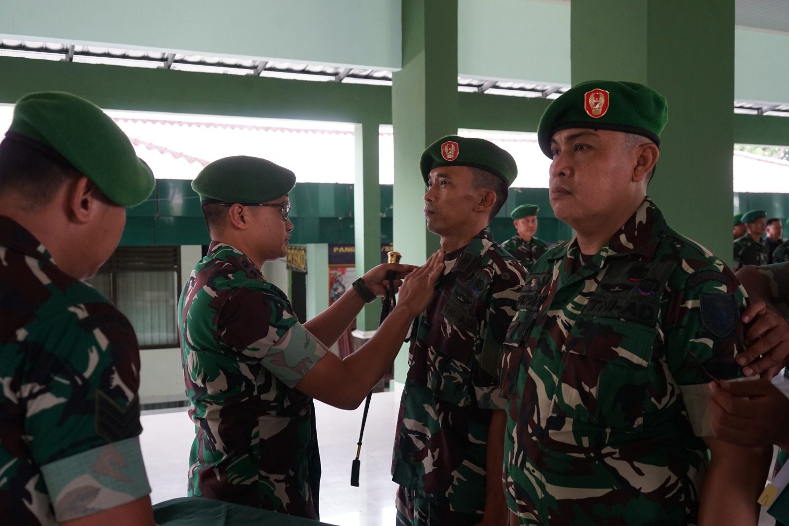 37 Prajurit Kodim 0402/OKI-OI Naik Pangkat, Dandim Tekankan Profesionalisme