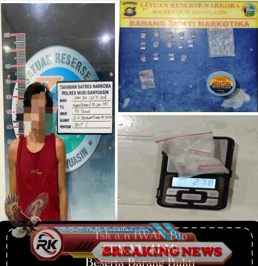 Polres Muba Bekuk Pengedar, Sabu Disembunyikan Dalam Wadah Minyak Rambut