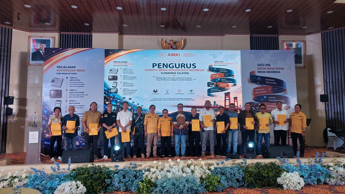 AMKI Sumsel Dikukuhkan: Perkuat Profesionalisme Media Konvergensi dan Sinergi Strategis di Era Digital