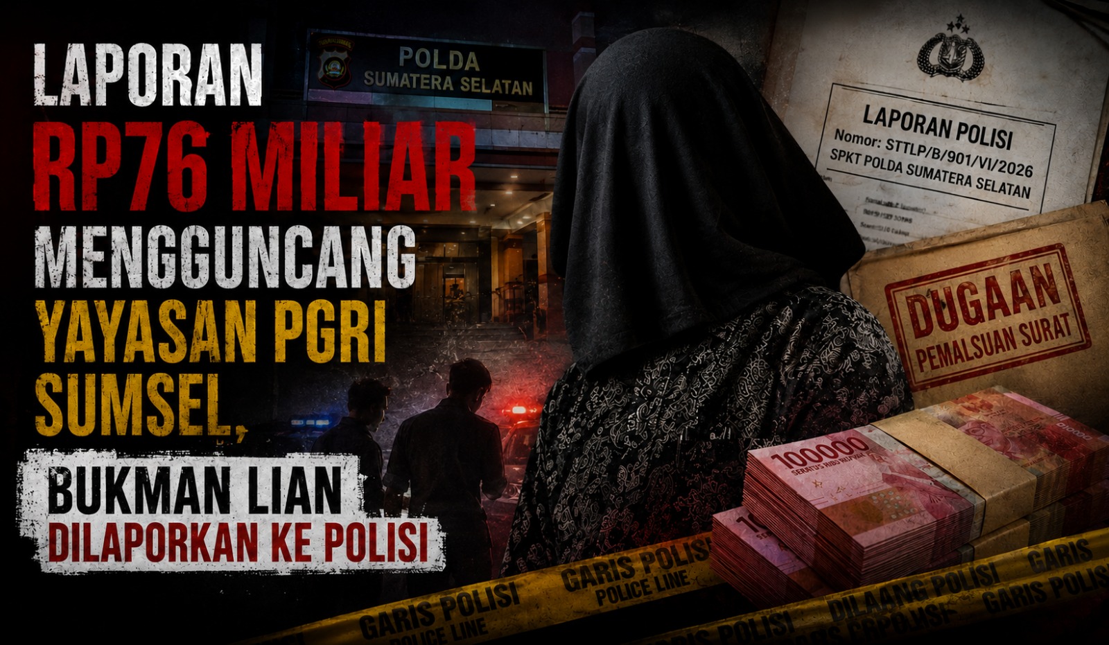 Polemik Yayasan PT PGRI Sumsel Memuncak: Bukman Lian Dilaporkan ke Polda Sumsel Atas Dugaan Pemalsuan Dokumen dan Kerugian Rp76,08 Miliar
