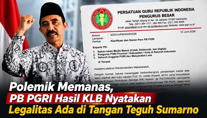Memanas Polemik PB PGRI: Kubu Teguh Sumarno Tegaskan Legalitas Kepengurusan Berdasarkan Putusan Hukum Terbaru