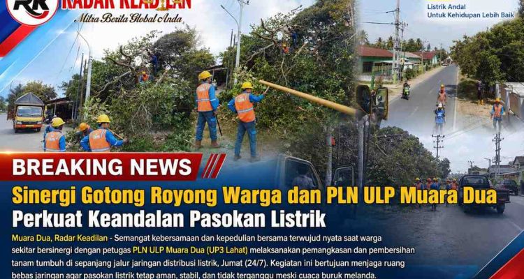Sinergi Gotong Royong Warga dan PLN ULP Muara Dua Perkuat Keandalan Pasokan Listrik