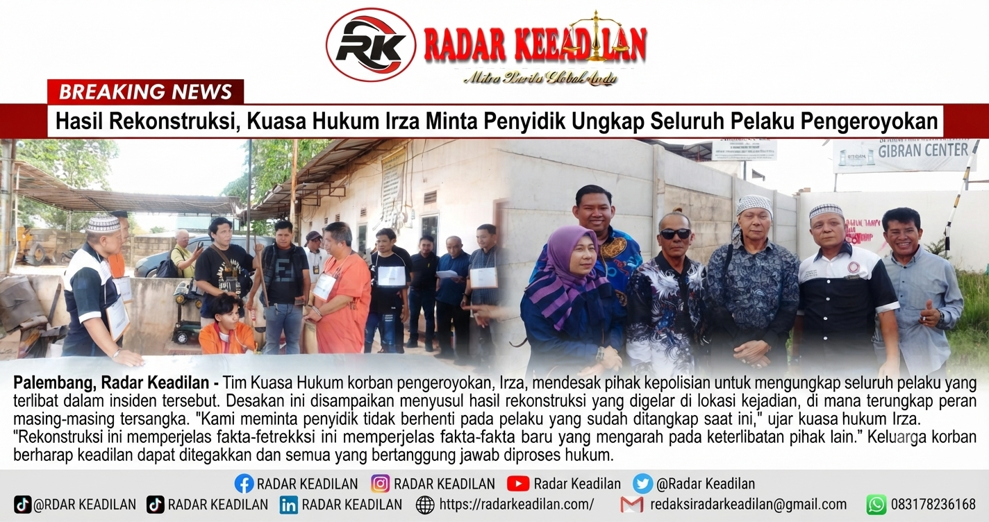 Hasil Rekonstruksi, Kuasa Hukum Irza Minta Penyidik Ungkap Seluruh Pelaku Pengeroyokan