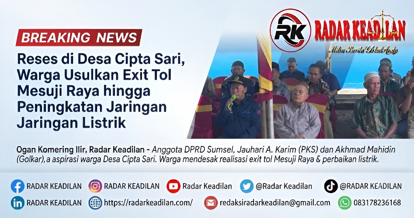Reses di Desa Cipta Sari, Warga Usulkan Exit Tol Mesuji Raya hingga Peningkatan Jaringan Listrik