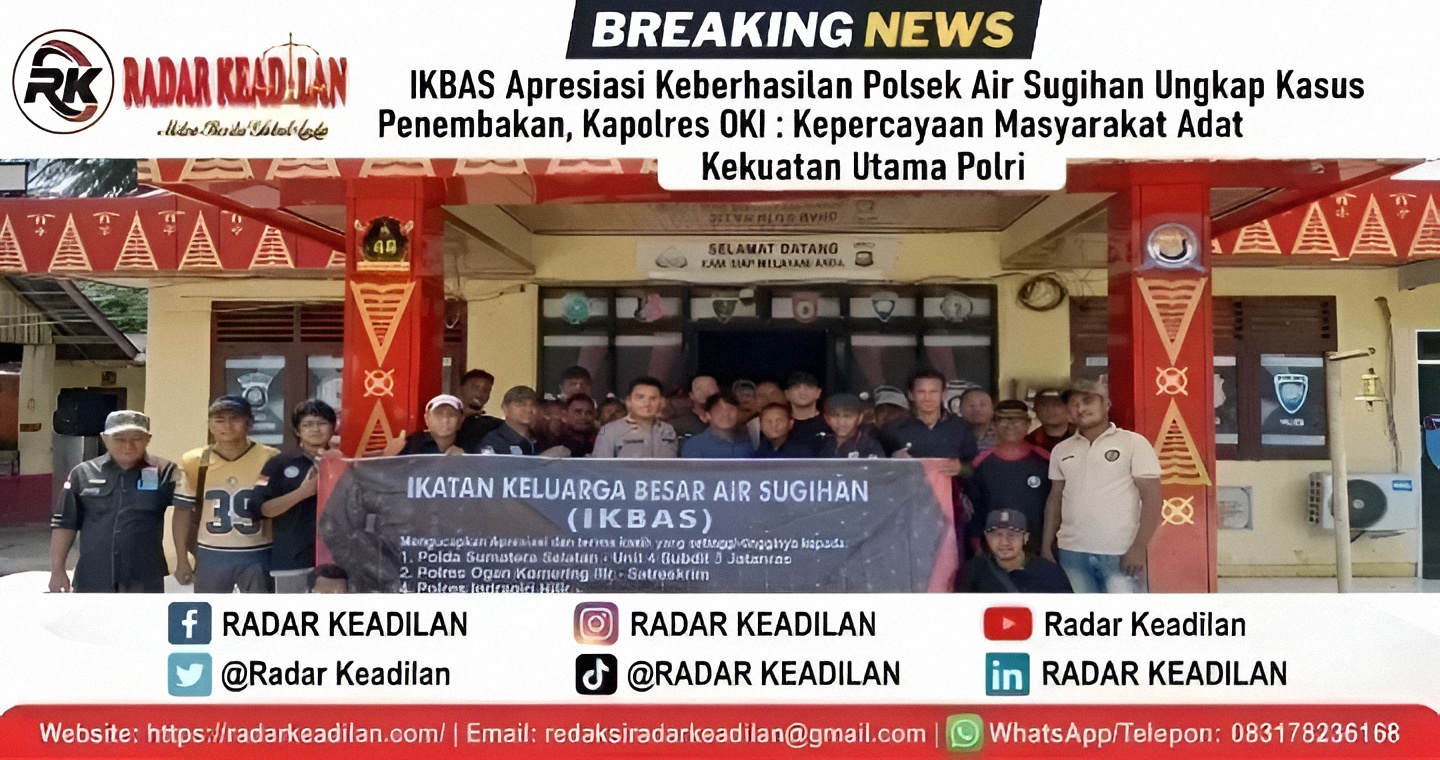 IKBAS Apresiasi Keberhasilan Polsek Air Sugihan Ungkap Kasus Penembakan, Kapolres OKI: Kepercayaan Masyarakat Adat Kekuatan Utama Polri