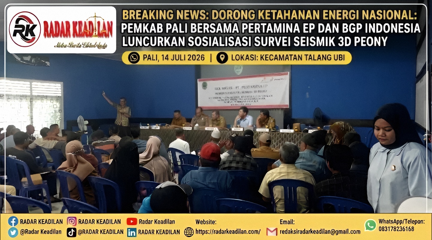 Dorong Ketahanan Energi Nasional: Pemkab PALI Bersama Pertamina EP dan BGP Indonesia Luncurkan Sosialisasi Survei Seismik 3D Peony