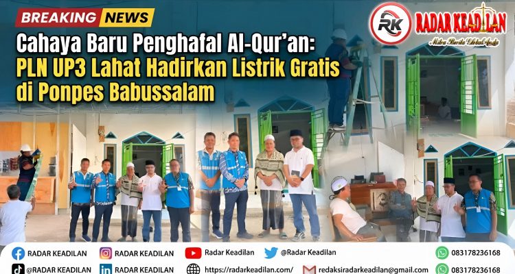 Cahaya Penuntun Langkah Penghafal Al-Qur'an: PLN UP3 Lahat Resmikan Bantuan Listrik Gratis di Ponpes Babussalam