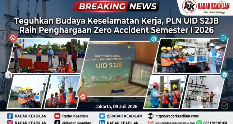 Teguhkan Budaya Keselamatan Kerja, PLN UID S2JB Raih Penghargaan Zero Accident Semester I 2026
