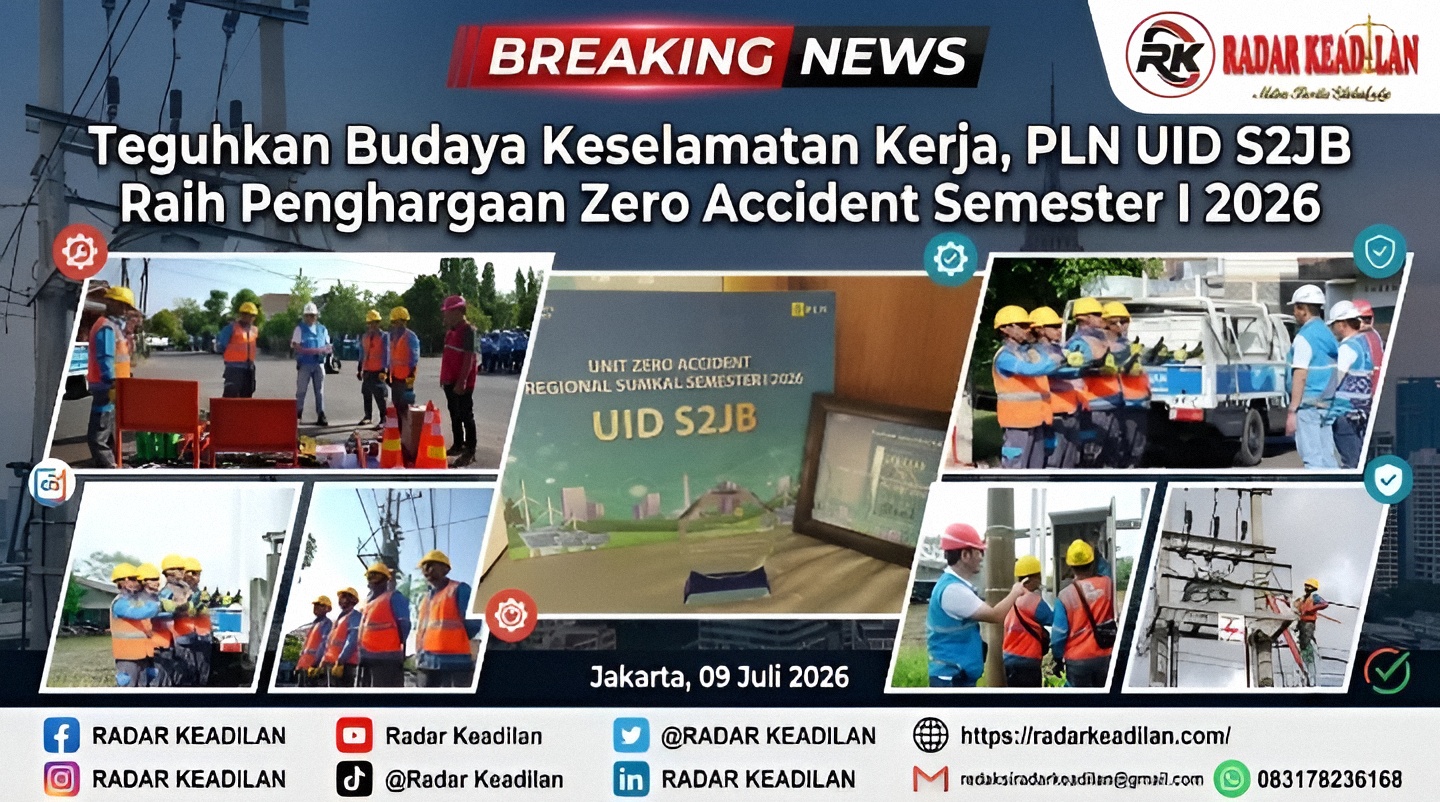 Teguhkan Budaya Keselamatan Kerja, PLN UID S2JB Raih Penghargaan Zero Accident Semester I 2026