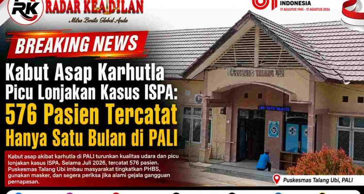 Kabut Asap Karhutla Picu Lonjakan Kasus ISPA: 576 Pasien Tercatat Hanya Satu Bulan di PALI