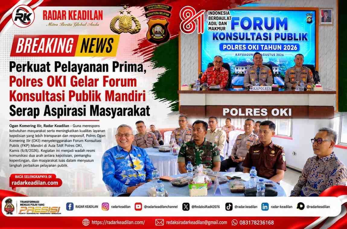 Perkuat Pelayanan Prima, Polres OKI Gelar Forum Konsultasi Publik Mandiri Serap Aspirasi Masyarakat