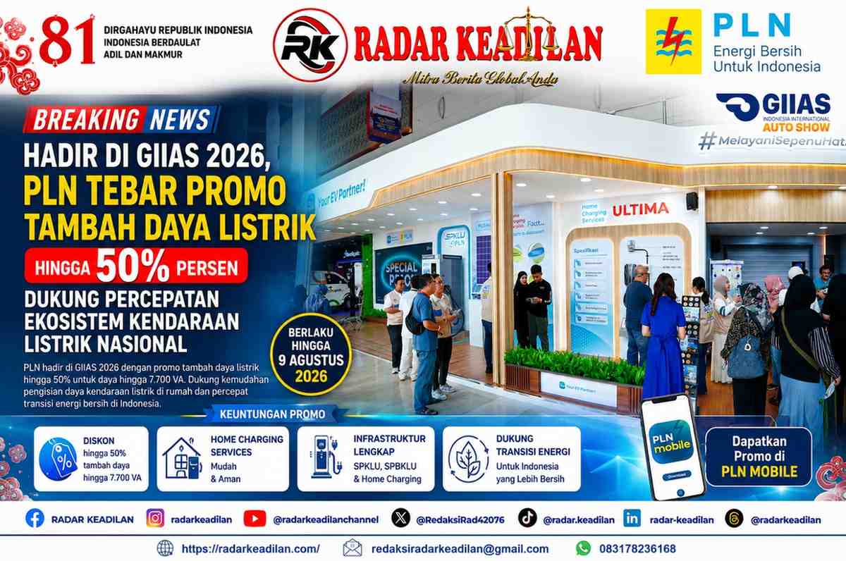 Hadir di GIIAS 2026, PLN Tebar Promo Tambah Daya Listrik Hingga 50 Persen — Dukung Percepatan Ekosistem Kendaraan Listrik Nasional