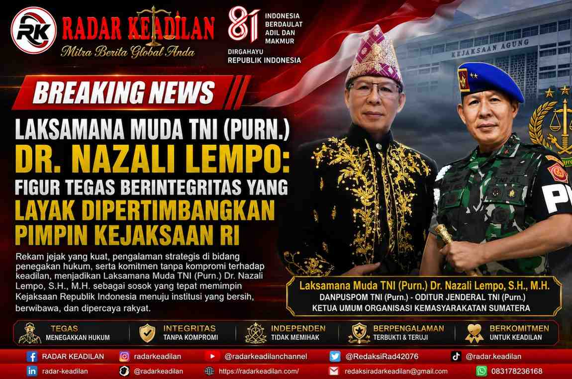 Laksamana Muda TNI (Purn.) Dr. Nazali Lempo: Figur Tegas Berintegritas yang Layak Dipertimbangkan Pimpin Kejaksaan RI