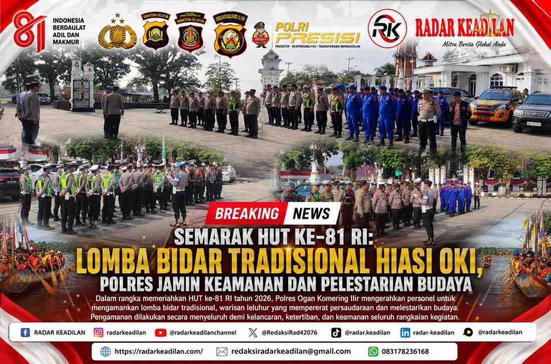 Semarak HUT ke-81 RI: Lomba Bidar Tradisional Hiasi OKI, Polres Jamin Keamanan dan Pelestarian Budaya