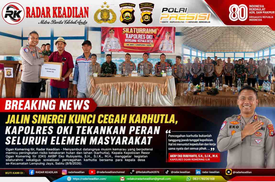 Jalin Sinergi Kunci Cegah Karhutla, Kapolres OKI Tekankan Peran Seluruh Elemen Masyarakat