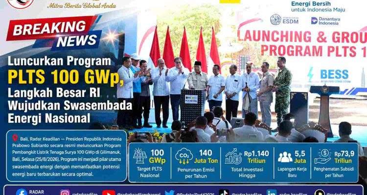 Luncurkan Program PLTS 100 GWp, Langkah Besar RI Wujudkan Swasembada Energi Nasional