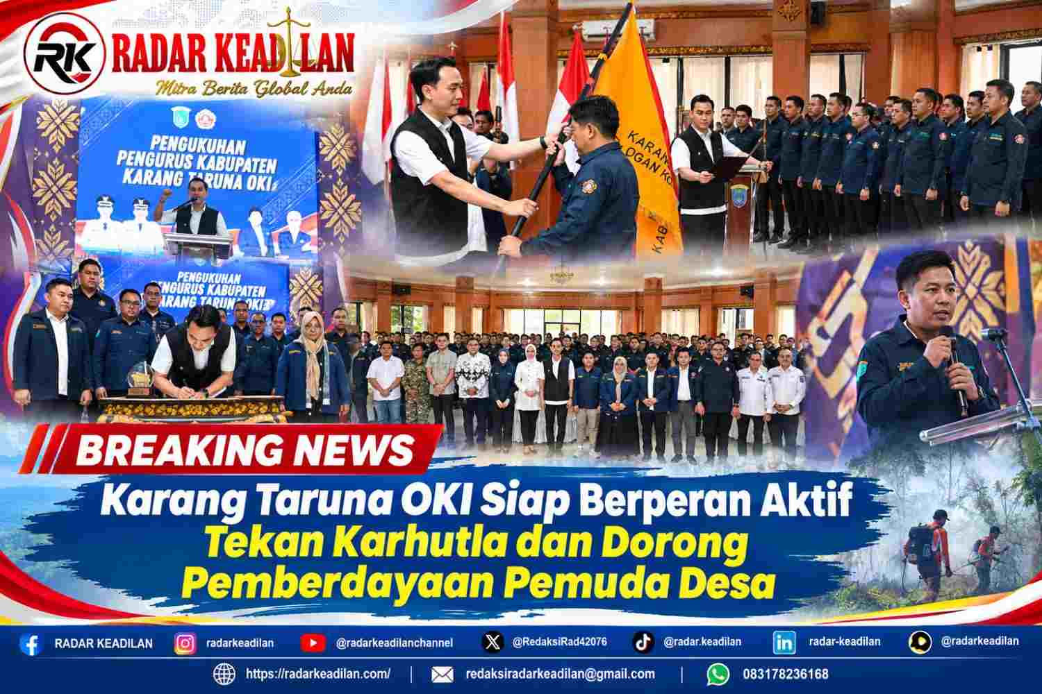 Karang Taruna OKI Siap Berperan Aktif Tekan Karhutla dan Dorong Pemberdayaan Pemuda Desa